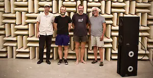 Das Team aus Anselm Goertz, Axel Ridthaler und Terence Goodchild, hier noch mit Max Will als Assistenz zu sehen