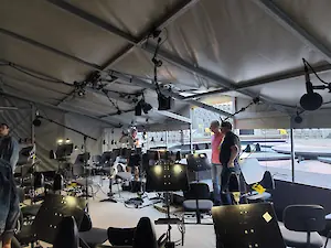 Mikrofonierung und Kamera-Set-ups