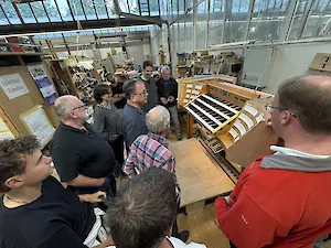 Besuch beim Orgelbauer